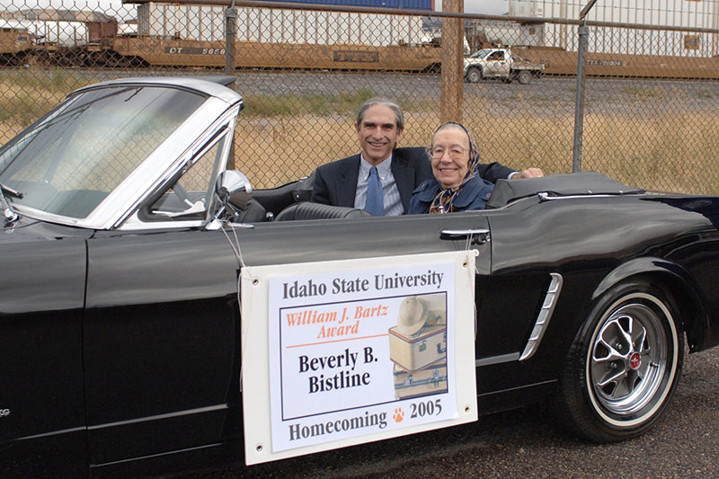 Beverly Bistline recognized by Idaho State University, 2005